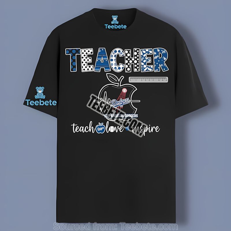 Los Angeles Dodgers Teacher Apple Inspire Sports Shirt