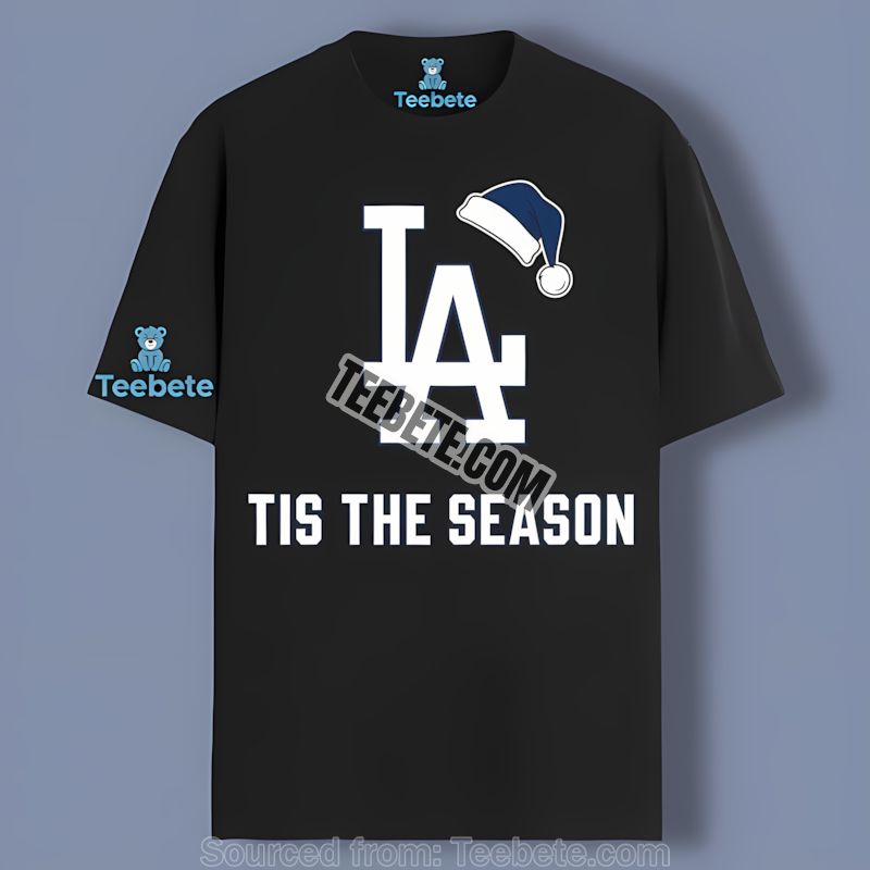 Los Angeles Dodgers Tis The Season Christmas Graphic Shirt
