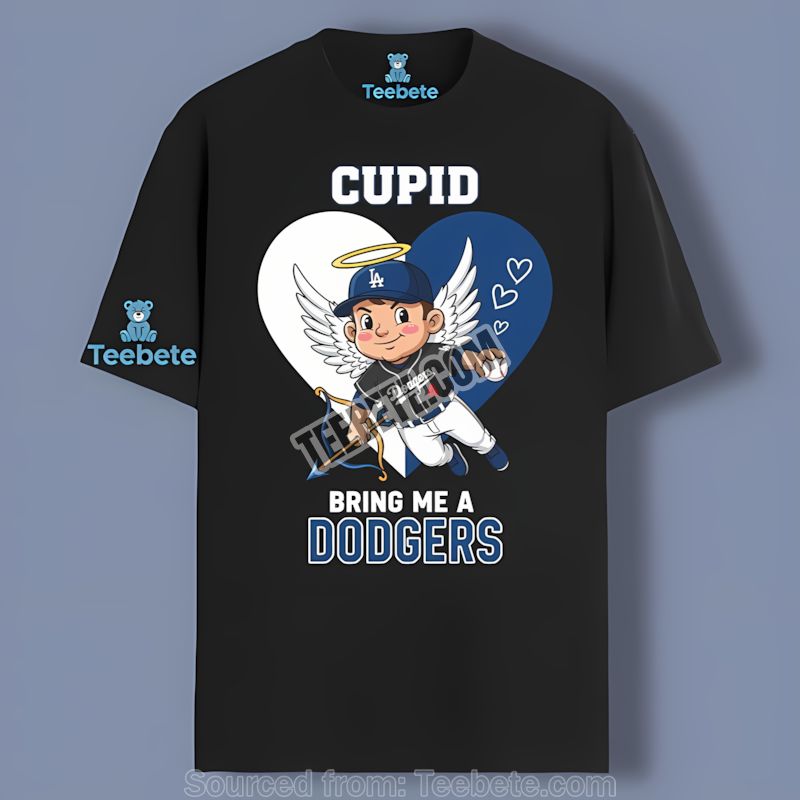 Los Angeles Dodgers Valentines Cupid Dodgers Unisex Shirt