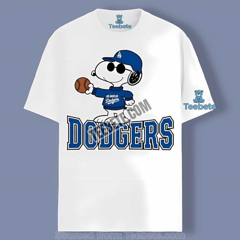 Los Angeles Dodgers Vs Cool Snoopy Cotton Shirt
