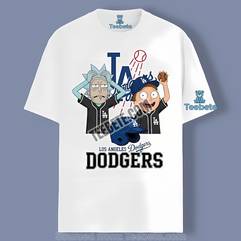 Los Angeles Dodgers Vs Rick And Morty Unisex Shirt