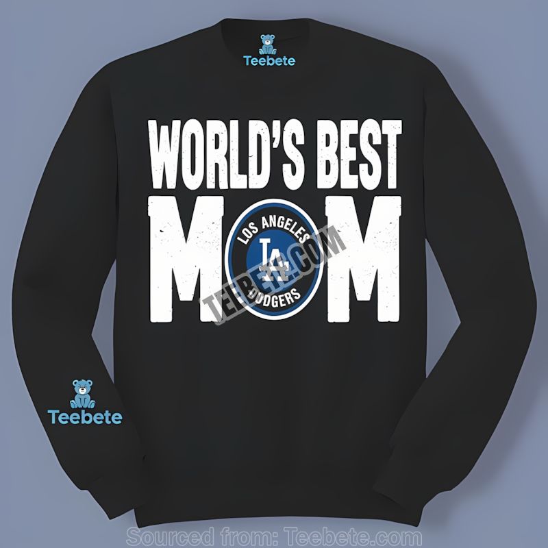 Los Angeles Dodgers Worlds Best Mom Cotton Long Sleeve Los Angeles Dodgers Worlds Best Mom Cotton Long Sleeve