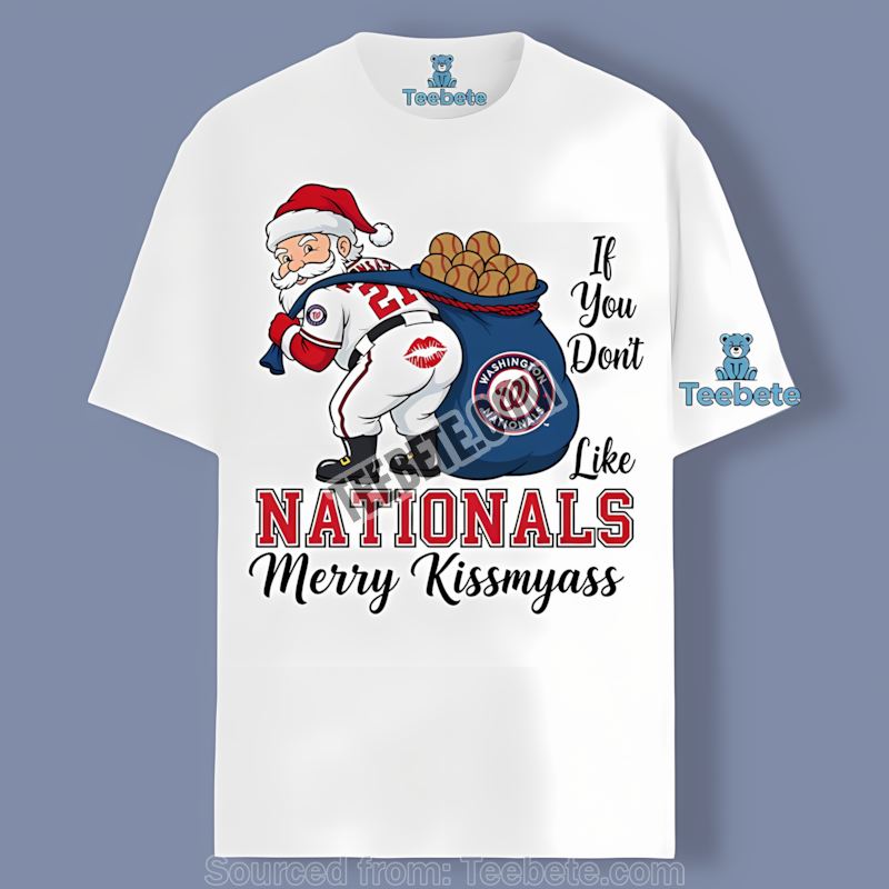 Merry Kissmyass Santa Funny Washington Nationals Unisex Shirt