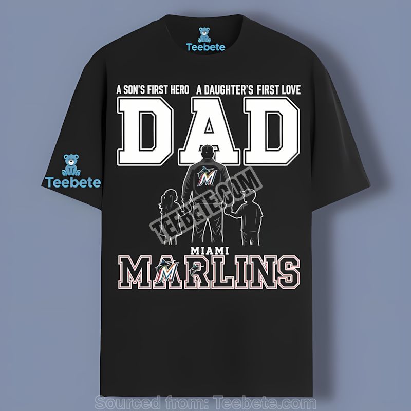 Miami Marlins Dad The Man The Myth The Ultimate Fan Shirt