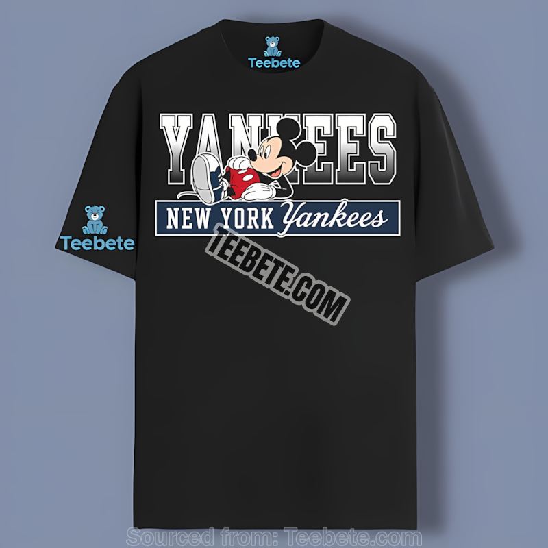 Mickey Mouse Relaxed New York Yankees Style Vintage Shirt