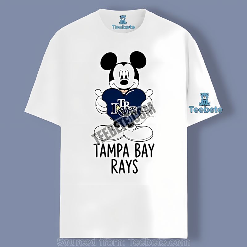 Minnie Mouse Supports Rays And Breast Cancer Graphic Shirt