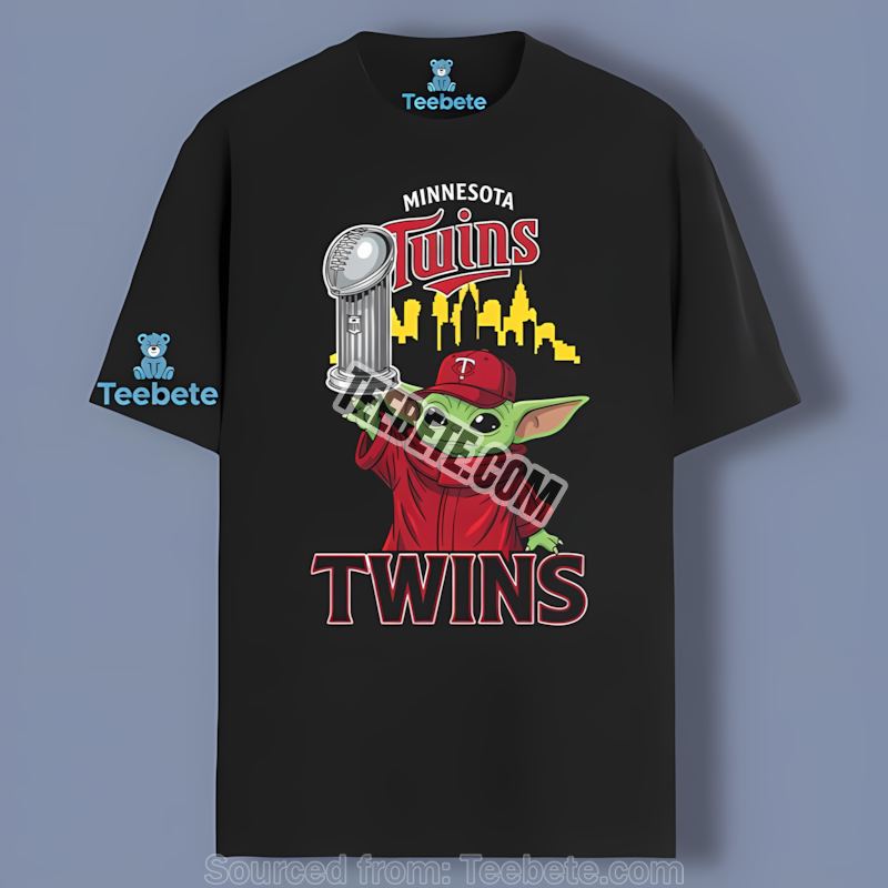 Minnesota Twins Baby Yoda Holding World Series Trophy Shirt
