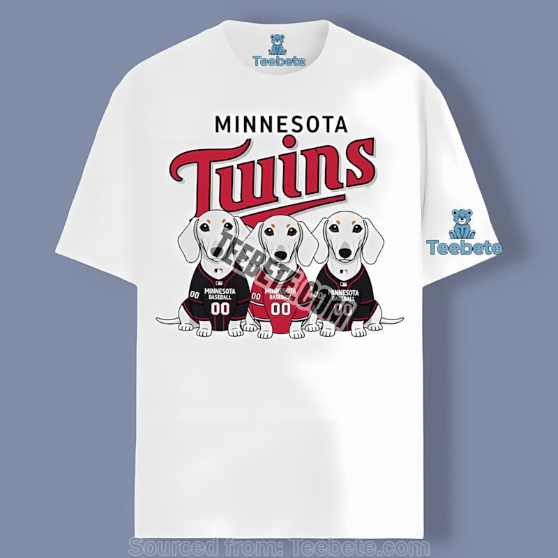 Minnesota Twins Dachshund Dogs Shirt For Adults
