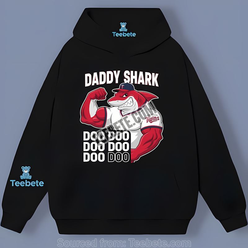 Minnesota Twins Daddy Shark Sports Hoodie Minnesota Twins Daddy Shark Sports Hoodie