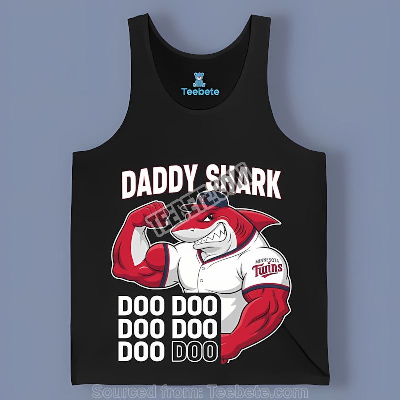 Minnesota Twins Daddy Shark Sports Tanktop Minnesota Twins Daddy Shark Sports Tanktop