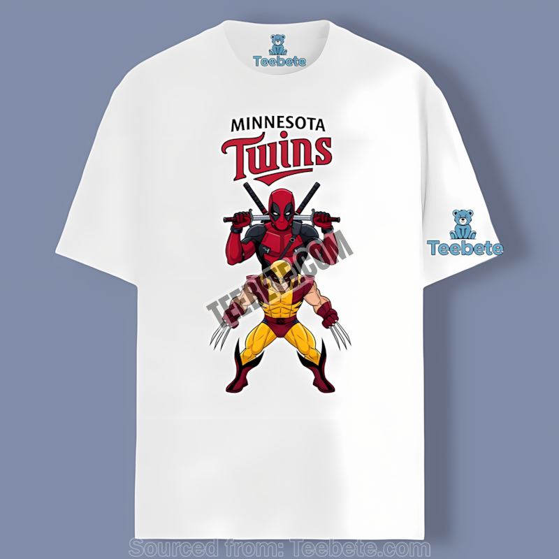 Minnesota Twins Deadpool Wolverine Crossover Regular Shirt