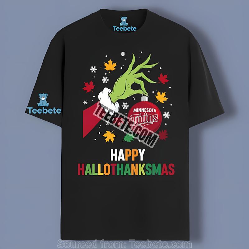 Minnesota Twins Happy Hallothanksmas Sports Shirt