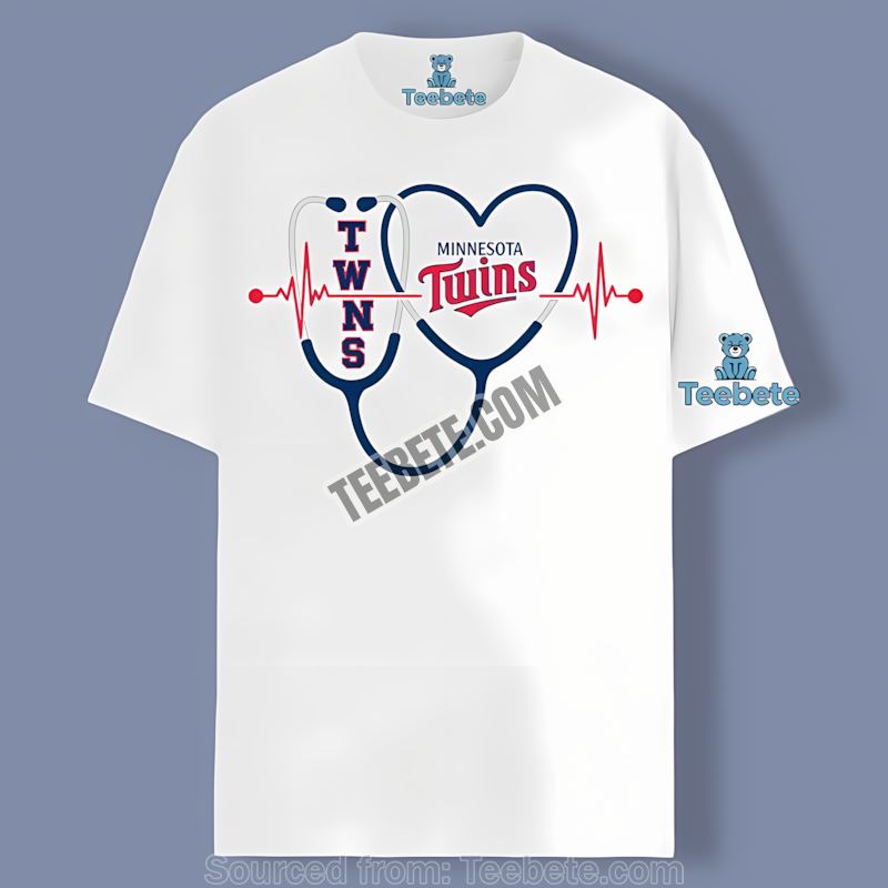 Minnesota Twins Nurse Heartbeat Cotton Shirt