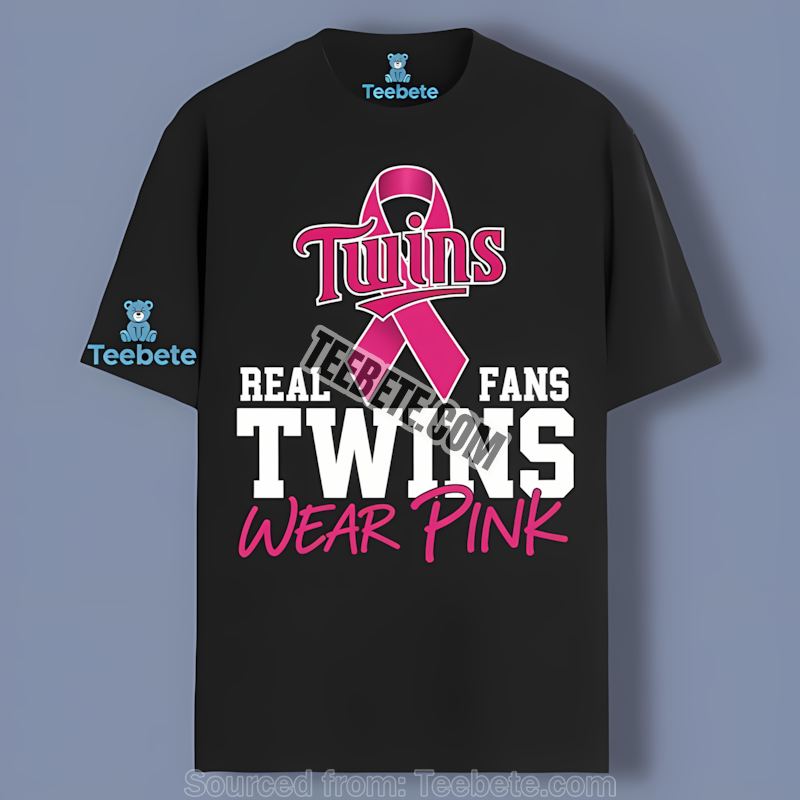 Minnesota Twins Real Fans Wear Pink Vintage Shirt