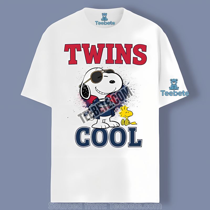 Minnesota Twins Snoopy Cool Cotton Shirt