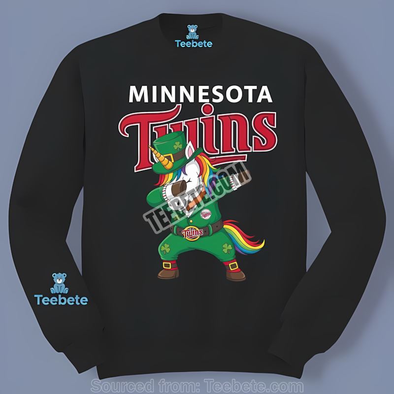 Minnesota Twins St Patricks Day Vs Dabbing Unicorn Long Sleeve Minnesota Twins St Patricks Day Vs Dabbing Unicorn Long Sleeve