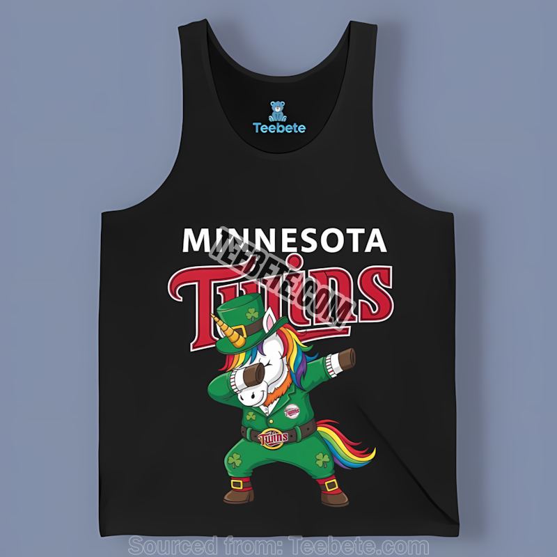 Minnesota Twins St Patricks Day Vs Dabbing Unicorn Tanktop Minnesota Twins St Patricks Day Vs Dabbing Unicorn Tanktop