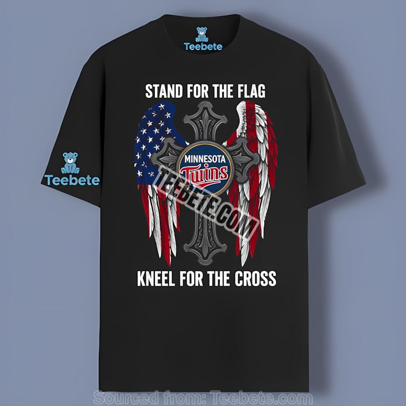Minnesota Twins Stand For Flag Kneel For Cross Regular Shirt