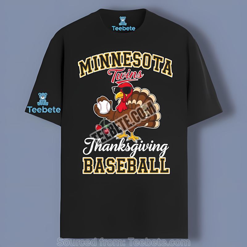 Minnesota Twins Thanksgiving Baseball Turkey Vintage Shirt