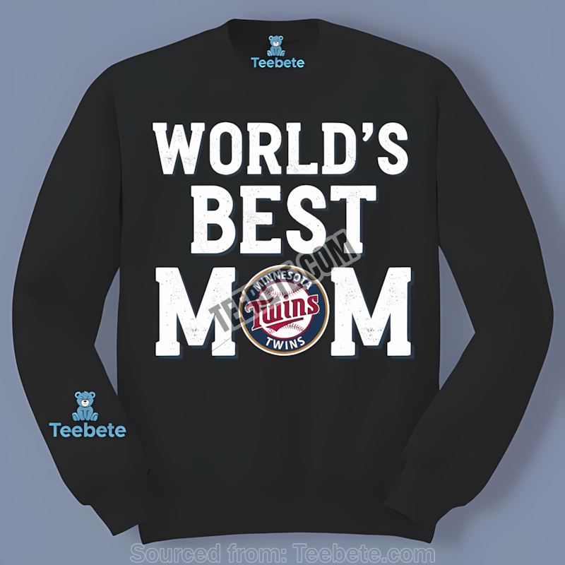 Minnesota Twins Worlds Best Mom Graphic Long Sleeve Minnesota Twins Worlds Best Mom Graphic Long Sleeve