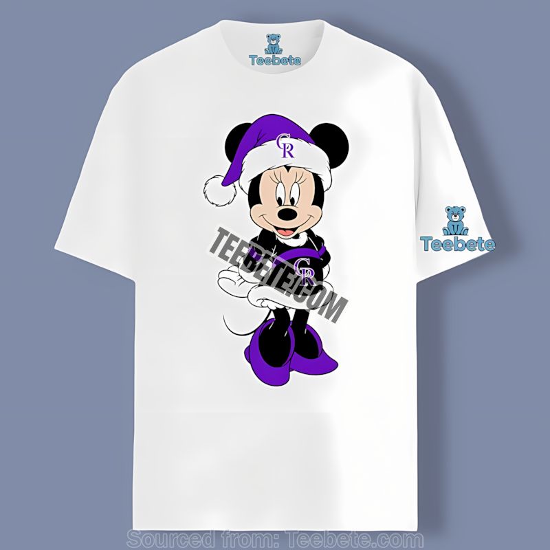 Minnie Mouse Colorado Rockies Christmas Shirt