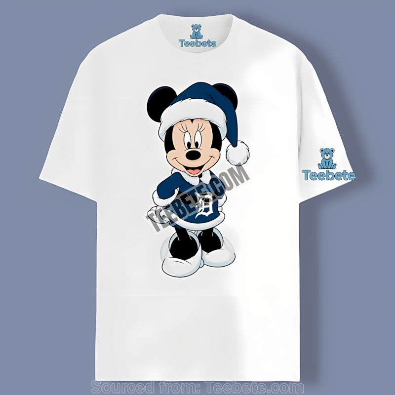 Minnie Mouse Detroit Tigers Christmas Graphic Shirt