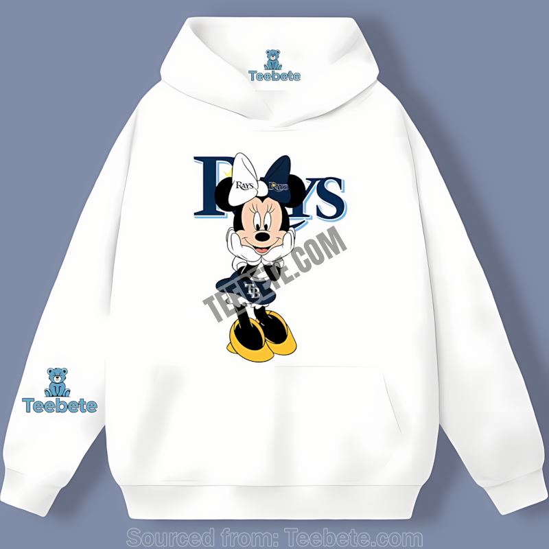 Minnie Mouse Dressed Cute For Tampa Bay Rays Classic Hoodie Minnie Mouse Dressed Cute For Tampa Bay Rays Classic Hoodie