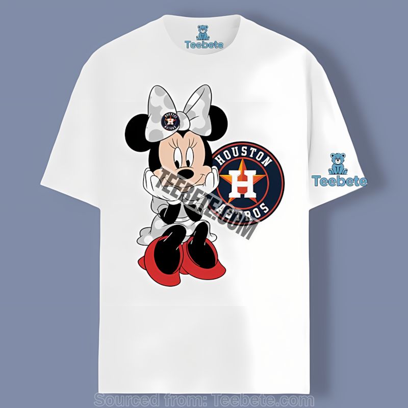 Minnie Mouse Houston Astros Cute Baseball Trendy Shirt