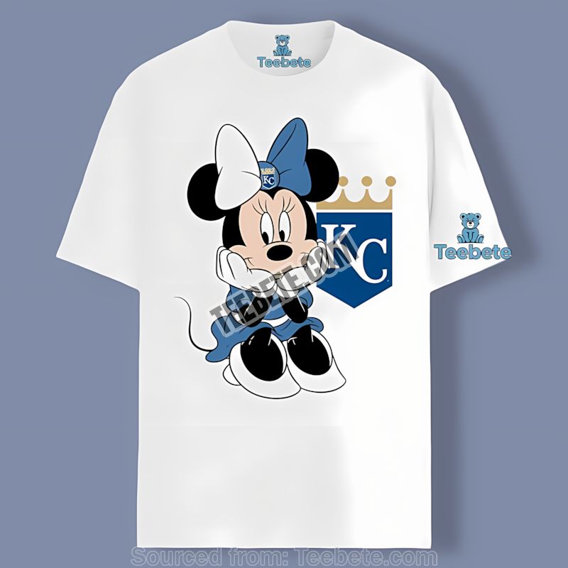 Minnie Mouse Kansas City Royals Cute Retro Baseball Shirt