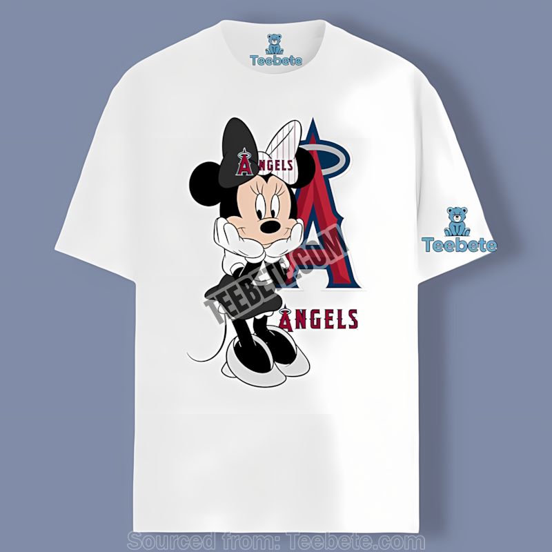 Minnie Mouse Los Angeles Angels Cute Shirt With Fun Graphic Design