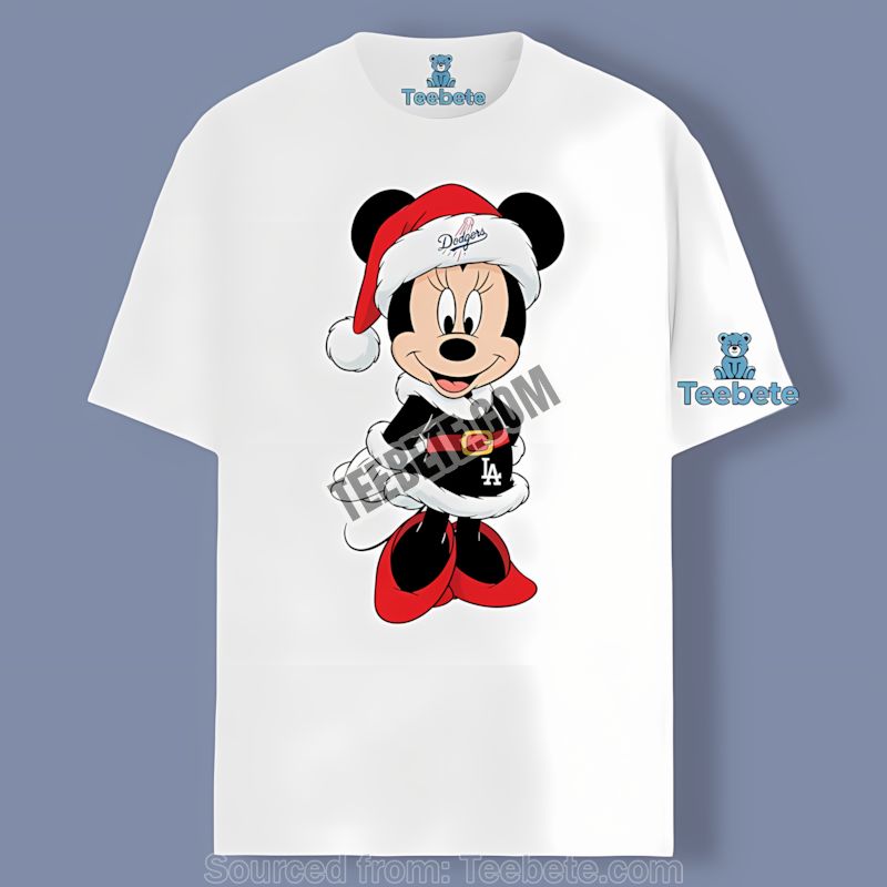 Minnie Mouse Los Angeles Dodgers Christmas Color Shirt