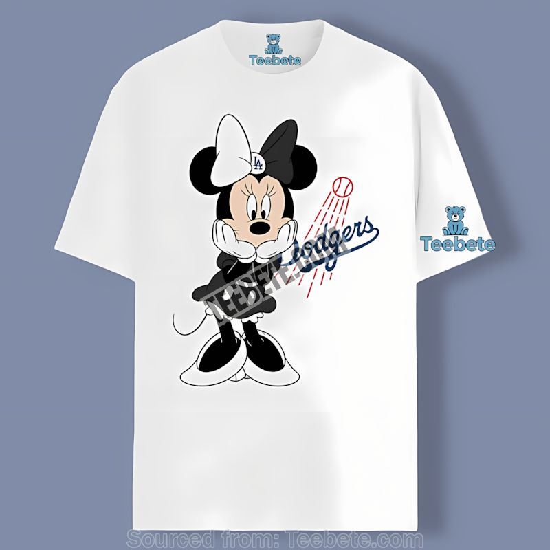 Minnie Mouse Los Angeles Dodgers Cute Graphic Shirt