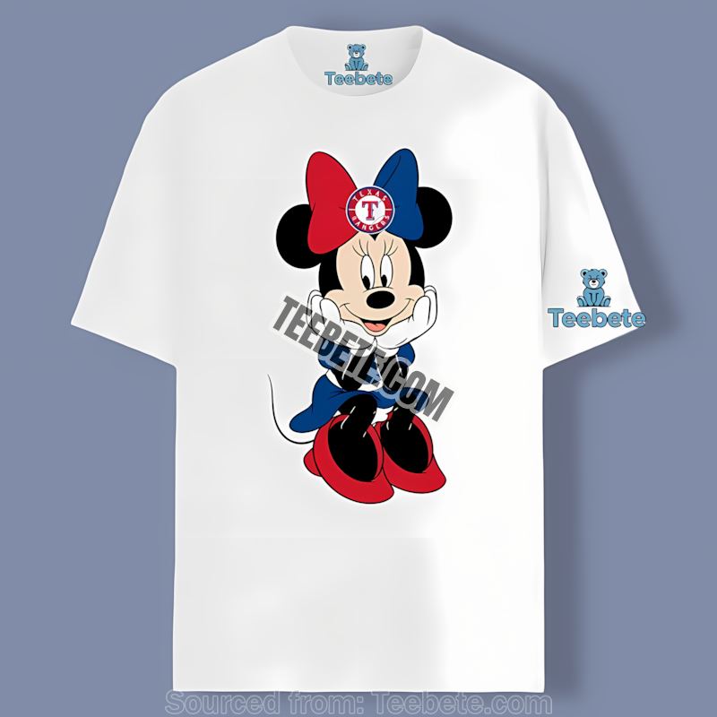 Minnie Mouse Texas Rangers Cute Regular Shirt