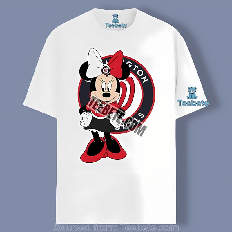 Minnie Mouse Washington Nationals Cute Regular Shirt