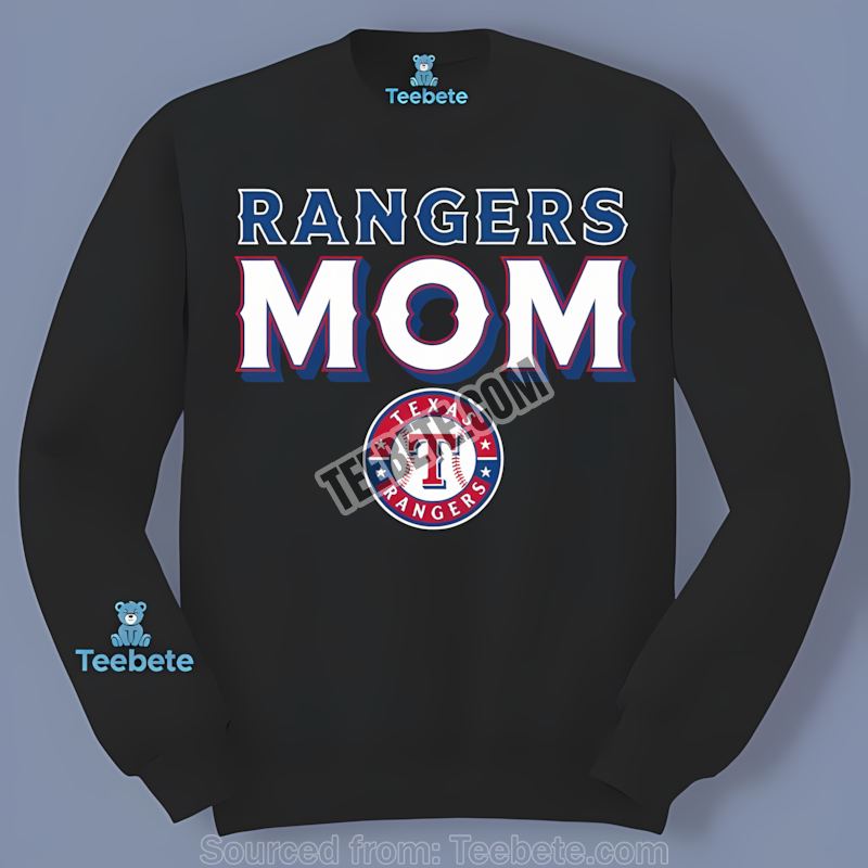 Mom Loves The Texas Rangers Baseball Theme Fan Long Sleeve Mom Loves The Texas Rangers Baseball Theme Fan Long Sleeve