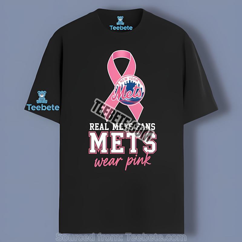 New York Mets Breast Cancer Awareness Fans Wear Pink Sports Shirt