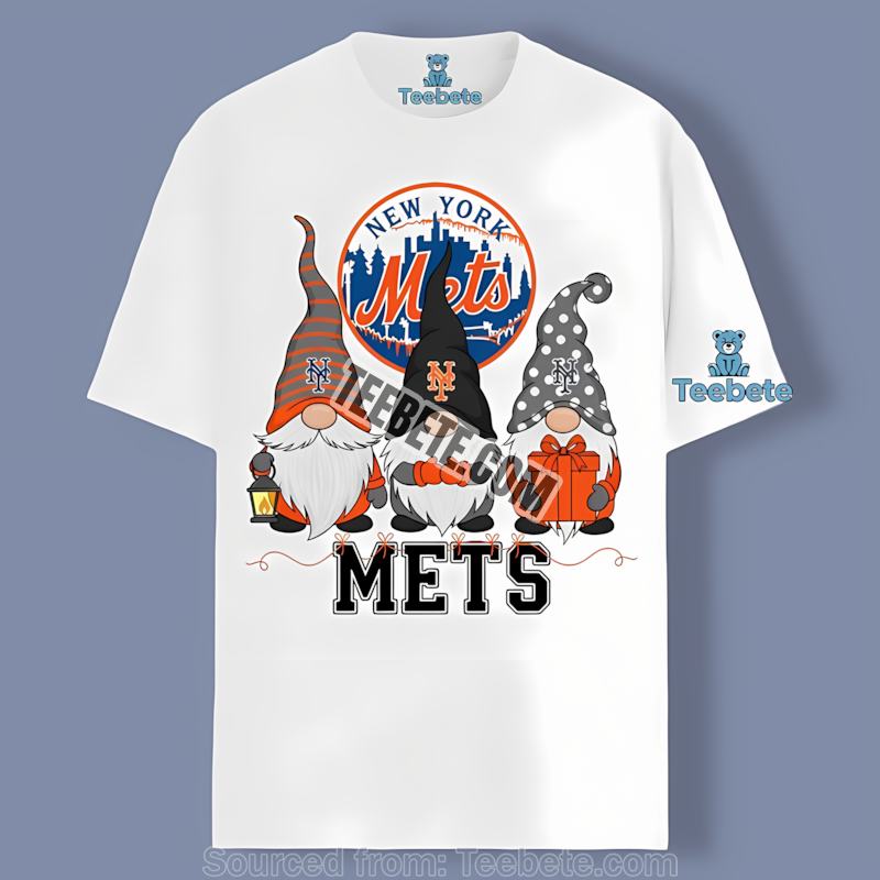 New York Mets Christmas Gnomes Retro Shirt