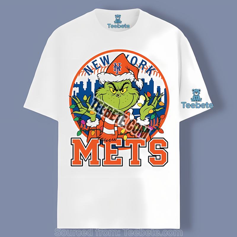 New York Mets Grinch Christmas Cotton Shirt