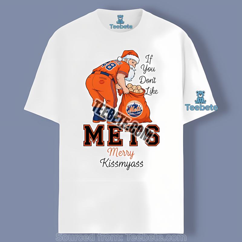 New York Mets Merry Kissmyass Santa Funny Regular Shirt