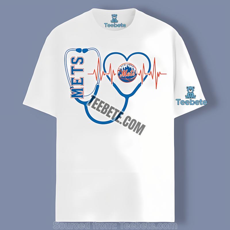 New York Mets Nurse Heartbeat Graphic Shirt