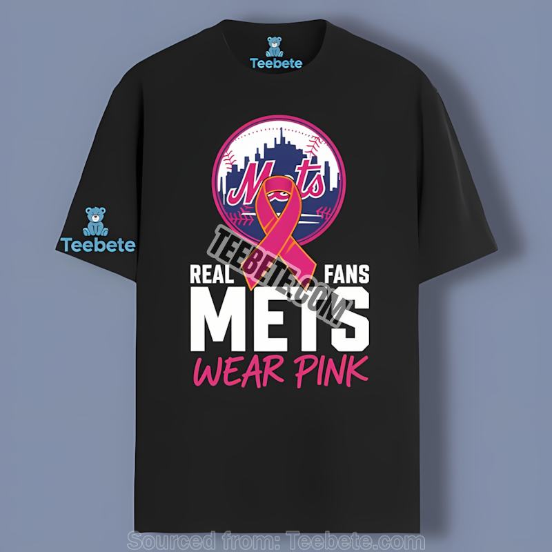 New York Mets Real Fans Wear Pink Unisex Shirt
