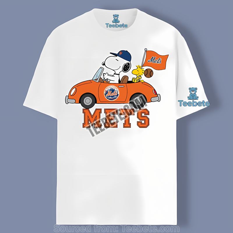 New York Mets Snoopy Driving Car Vintage Shirt