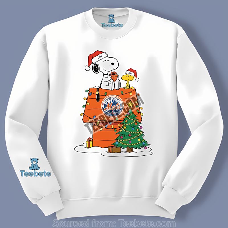 New York Mets Snoopy Woodstock Christmas Unisex Long Sleeve New York Mets Snoopy Woodstock Christmas Unisex Long Sleeve
