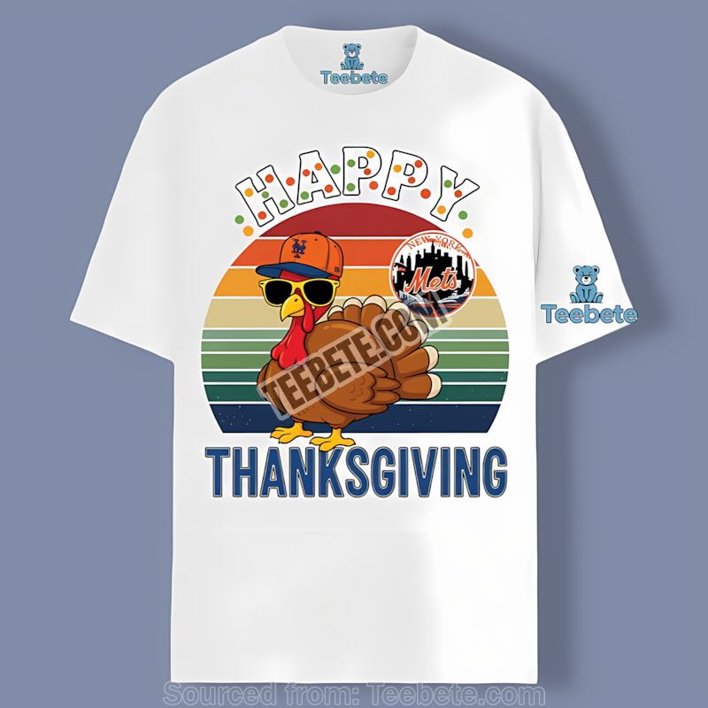 New York Mets Thanksgiving Turkey Cotton Shirt