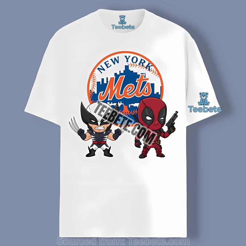 New York Mets Wolverine Deadpool Superhero Unisex Shirt
