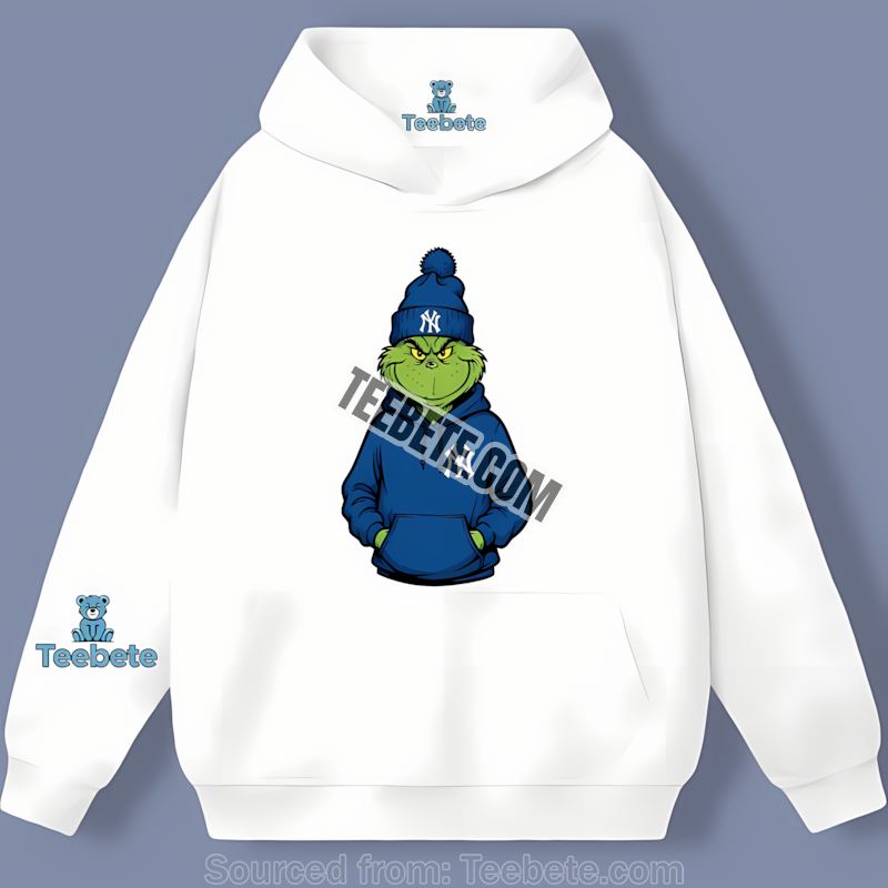 New York Yankees Grinch Hoodie Adults Hoodie With Christmas Style New York Yankees Grinch Hoodie Adults Hoodie With Christmas Style