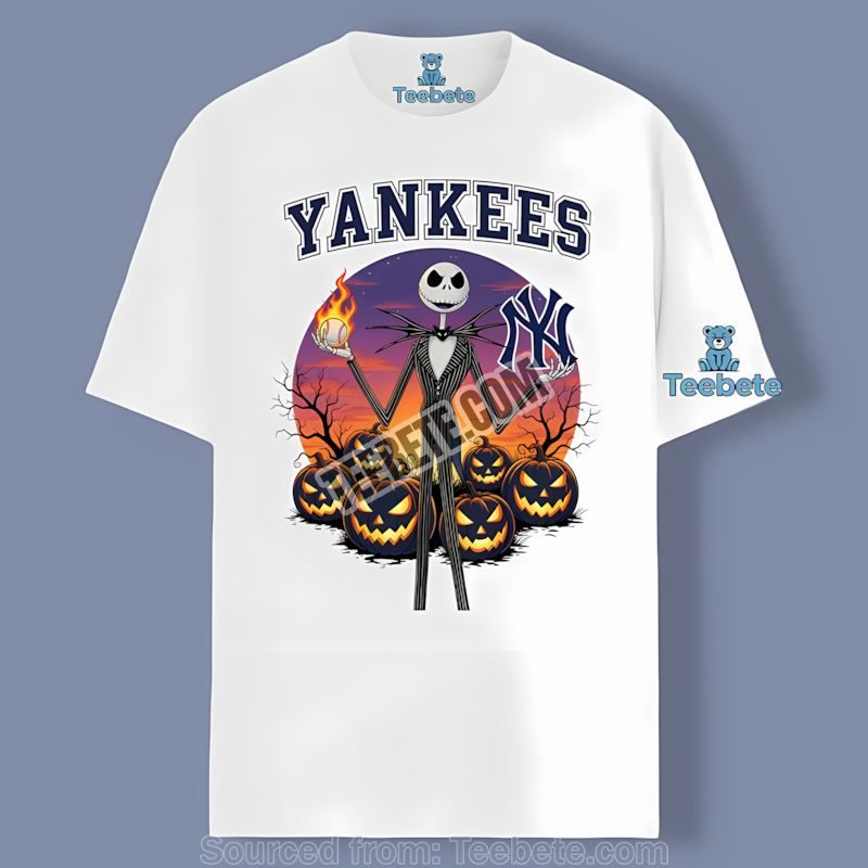 New York Yankees Jack Skellington Halloween Sports Shirt Fans