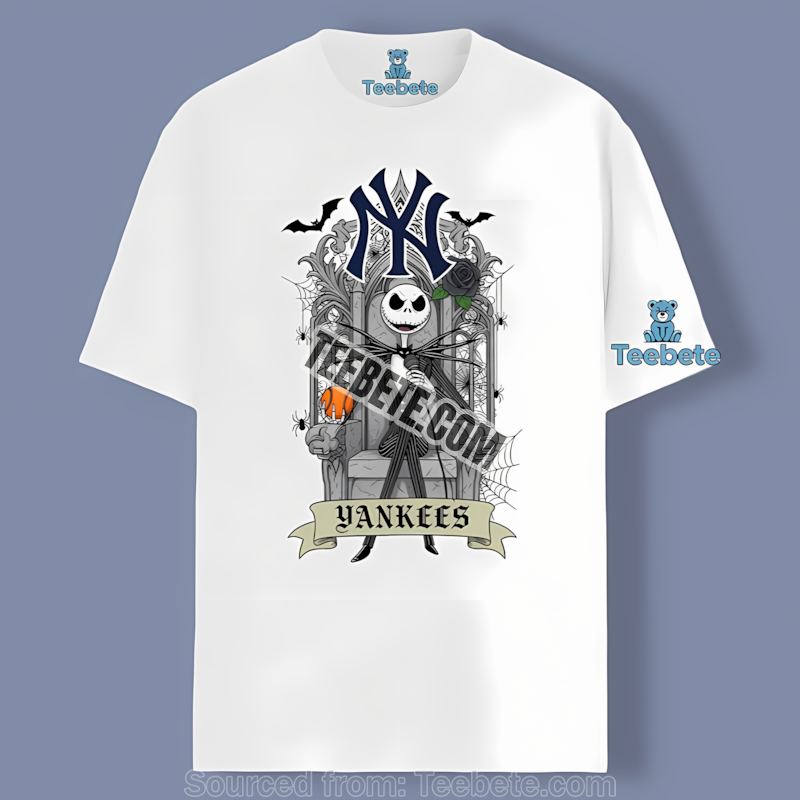 New York Yankees Jack Skellington Throne Vintage Shirt Classic