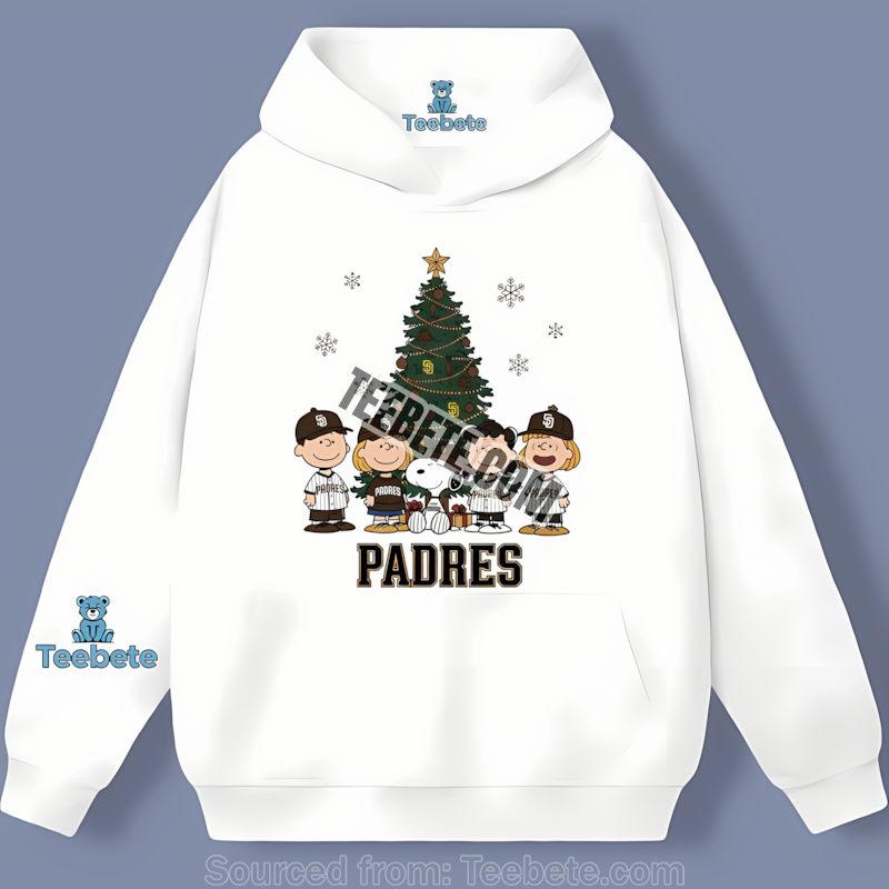 Official San Diego Padres Peanuts Christmas Classic Hoodie Official San Diego Padres Peanuts Christmas Classic Hoodie