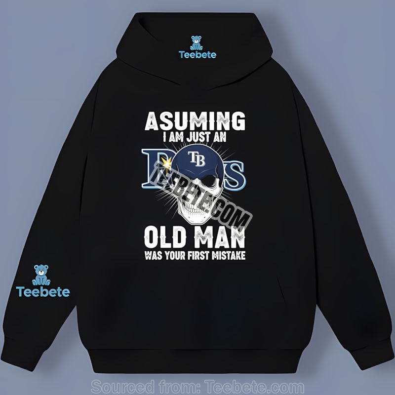 Old Man With Skull Cheers Tampa Bay Rays Sports Hoodie Old Man With Skull Cheers Tampa Bay Rays Sports Hoodie